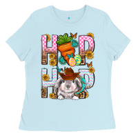 Baby Blue Western Hip hop Bunny Ladies Tee - Neo Western