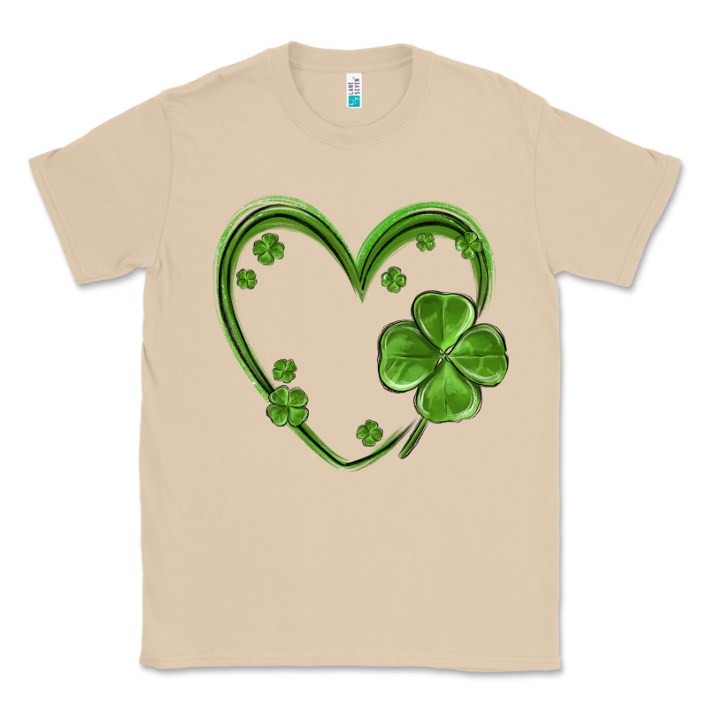 St Patricks Day Shamrock Heart Classic Tee by MaliasSmallBusiness | Teevron