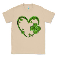 Mushroom st patricks day shamrock heart Classic Tee - MaliasSmallBusiness