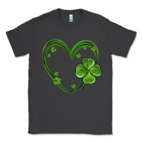 Smoke st patricks day shamrock heart Classic Tee - MaliasSmallBusiness