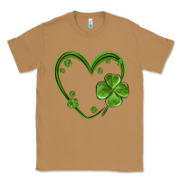 Toasted Coconut st patricks day shamrock heart Classic Tee - MaliasSmallBusiness
