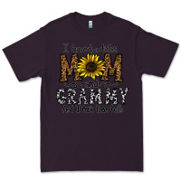 Plum i have two titles mom and grmmh and i rock them both Premium Tee - CowhideDigitalArt