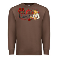 Chestnut the hell i wont with sassy pinup cowgirl Premium Sweatshirt - texasbilliewilder