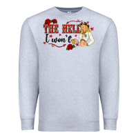 Heather Grey the hell i wont with sassy pinup cowgirl Premium Sweatshirt - texasbilliewilder