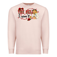Pale Pink the hell i wont with sassy pinup cowgirl Premium Sweatshirt - texasbilliewilder