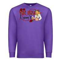 Purple the hell i wont with sassy pinup cowgirl Premium Sweatshirt - texasbilliewilder