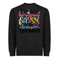 Black 100 days of school Heavyweight Sweatshirt - MaliasSmallBusiness