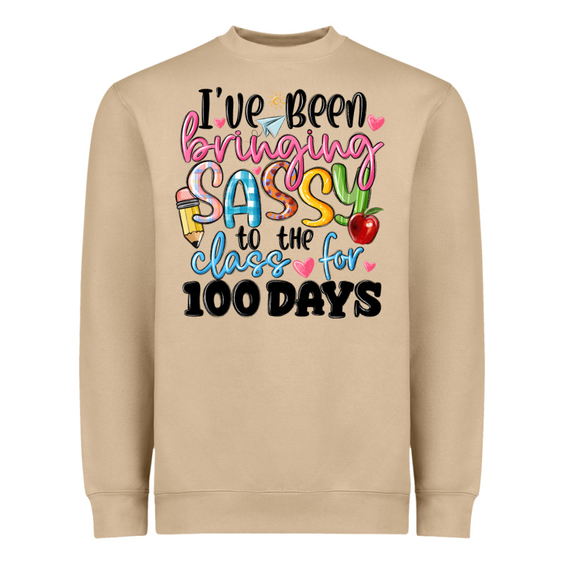 100 Days Of School Heavyweight Sweatshirt by MaliasSmallBusiness | Teevron