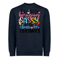 Navy 100 days of school Heavyweight Sweatshirt - MaliasSmallBusiness