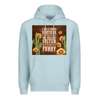 Blue Mist i am a proud brother Premium Hoodie - TumblerDesignByShophia