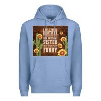 Colony Blue i am a proud brother Premium Hoodie - TumblerDesignByShophia