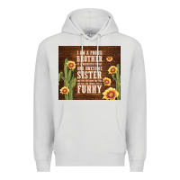 Dove Grey i am a proud brother Premium Hoodie - TumblerDesignByShophia