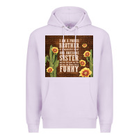 Lilac i am a proud brother Premium Hoodie - TumblerDesignByShophia
