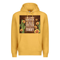 Mustard i am a proud brother Premium Hoodie - TumblerDesignByShophia