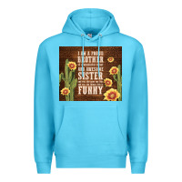 Ocean Blue i am a proud brother Premium Hoodie - TumblerDesignByShophia