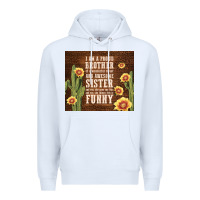 White i am a proud brother Premium Hoodie - TumblerDesignByShophia