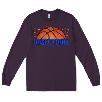 Plum basketball Long Sleeve Tee - MaliasSmallBusiness