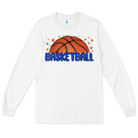 White basketball Long Sleeve Tee - MaliasSmallBusiness