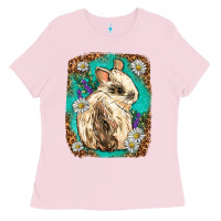 Bubblegum Pink Western Rabbit Ladies Tee - Neo Western