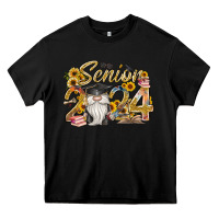 Black senior 2024 Heavy Core Tee - RacoonDesign