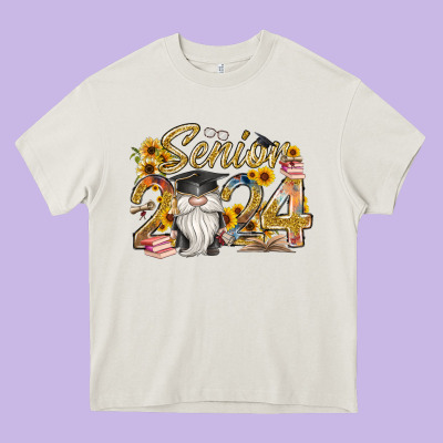 Senior 2024 Heavy Core Tee Designed By Racoondesign