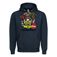 Navy truck driver life gnome Zipper Hoodie - BarkalooDesign
