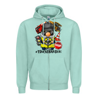 Seafoam truck driver life gnome Zipper Hoodie - BarkalooDesign