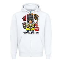 White truck driver life gnome Zipper Hoodie - BarkalooDesign