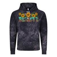 Cloud Black western believe sunflowers flowers Vintage Hoodie - BarkalooDesign