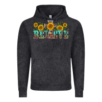 Vintage Black western believe sunflowers flowers Vintage Hoodie - BarkalooDesign