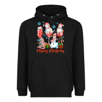 Black merry christmas wine glasses Heavyweight Hoodie - texasbilliewilder