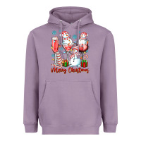 Lavender merry christmas wine glasses Heavyweight Hoodie - texasbilliewilder