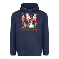 Navy merry christmas wine glasses Heavyweight Hoodie - texasbilliewilder