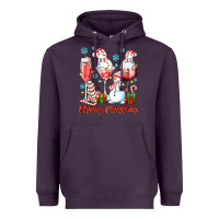 Plum merry christmas wine glasses Heavyweight Hoodie - texasbilliewilder
