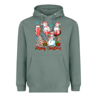 Sage merry christmas wine glasses Heavyweight Hoodie - texasbilliewilder
