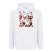 White merry christmas wine glasses Heavyweight Hoodie - texasbilliewilder