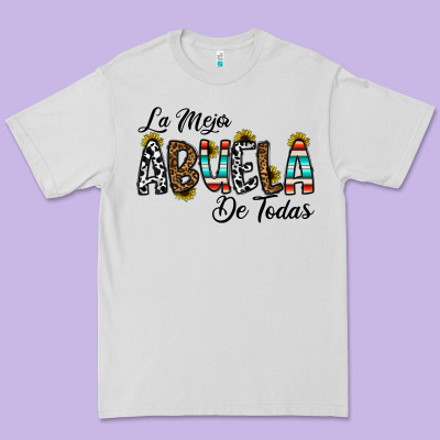 La Mejor Abuela De Todas Premium Tee Designed By Cowhidedigitalart