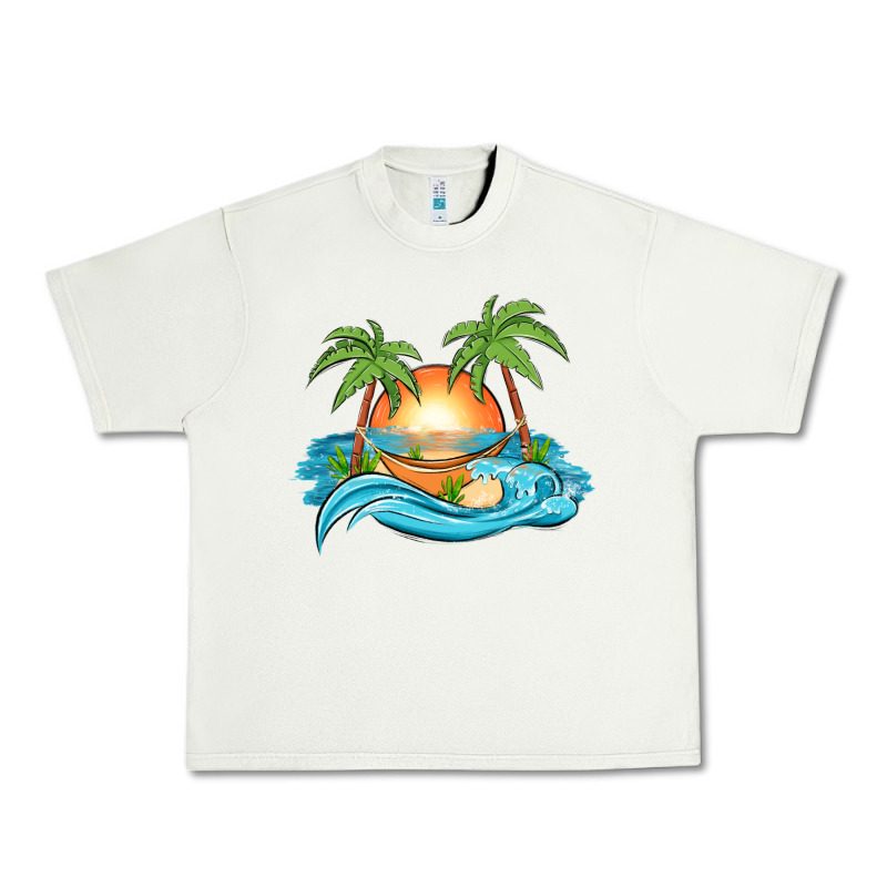 Sunset Beach Scene Urban Heavy Tee by MaliasSmallBusiness | Teevron