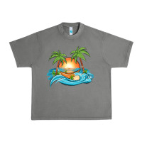 Tornado sunset beach scene Urban Heavy Tee - MaliasSmallBusiness