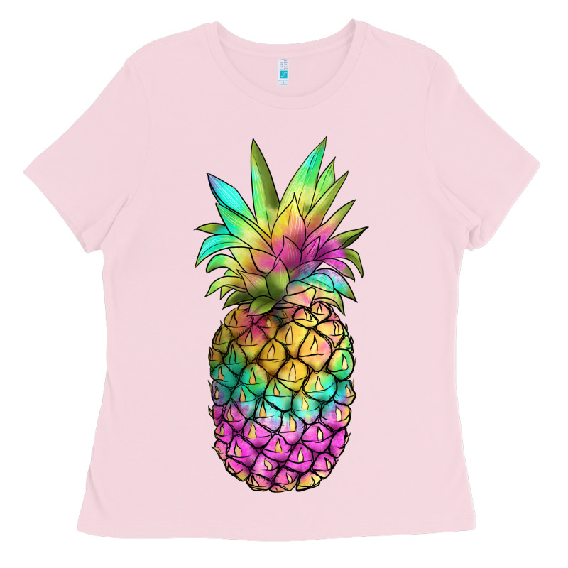 Tie Dye Pineapple Ladies Tee by JahusDesignShop | Teevron