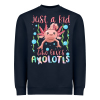 Just A Kid Who Loves Axolotls Heavyweight Sweatshirt | Teevron
