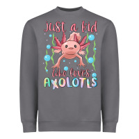 Storm just a kid who loves axolotls Heavyweight Sweatshirt - MaliasSmallBusiness