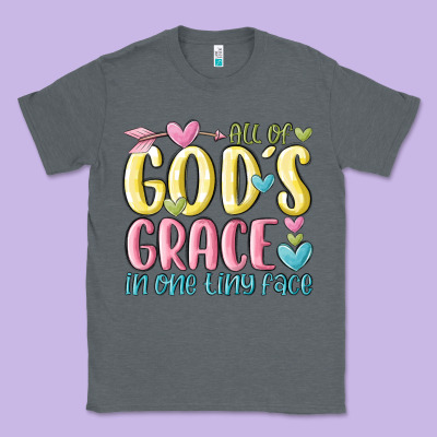 All Of God's Grace In One Tiny Face Classic Tee Designed By Maliassmallbusiness