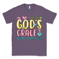 Lavender all of god's grace in one tiny face Classic Tee - MaliasSmallBusiness