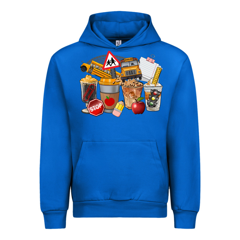 School Bus Coffee Cups Urban Hoodie by FaDigitalArtStudio | Teevron