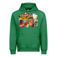 Emerald School Bus Coffee Cups Urban Hoodie - FaDigitalArtStudio