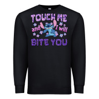 Black touch me and i will bite you Premium Sweatshirt - texasbilliewilder