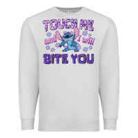 Dove Grey touch me and i will bite you Premium Sweatshirt - texasbilliewilder
