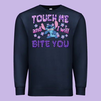 Touch Me And I Will Bite You Premium Sweatshirt Designed By Texasbilliewilder