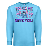 Ocean Blue touch me and i will bite you Premium Sweatshirt - texasbilliewilder